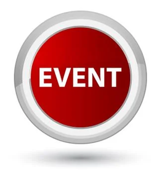Event prime red round button Illustrazione stock