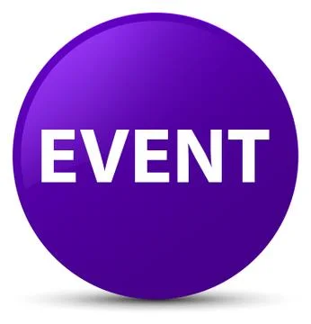 Event purple round button Illustrazione stock