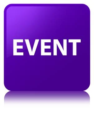 Event purple square button Illustrazione stock