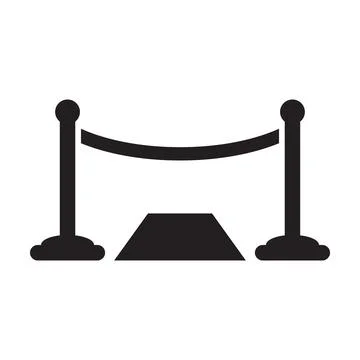 Event red carpet icon vector for graphic design, logo, web site, social media 스톡 일러스트