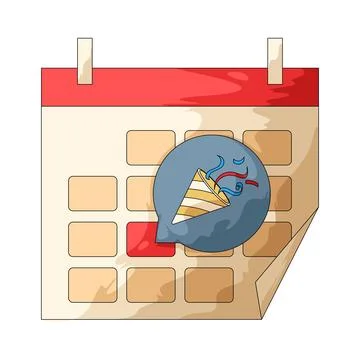 Event reminder illustration Stock Illustration
