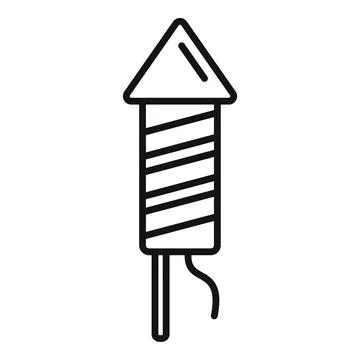 Event rocket icon outline vector. Time manager Stock Illustration