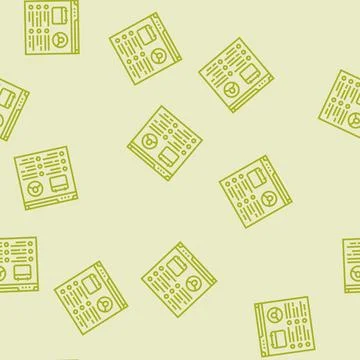 Event schedule virtual conference line seamless pattern Stock-Illustration