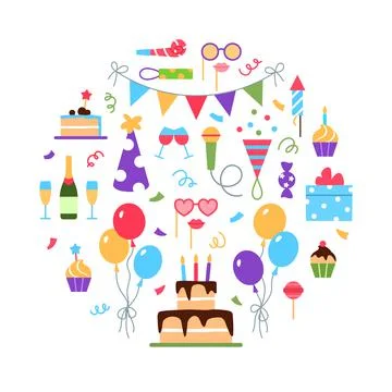 Event service concept on white background. Stock Illustration