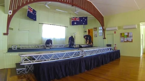 Event Setup Wide Angle TIme Lapse Stock Footage 40329358