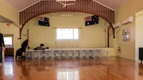 Event Setup Zooming Time Lapse  Stock Footage 40326765