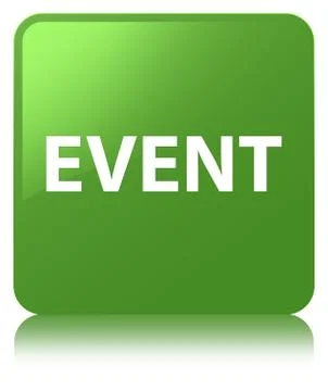 Event soft green square button Stock Illustration