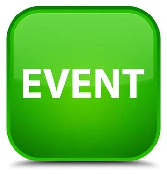 Event special green square button Stock Illustration