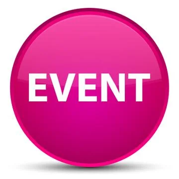 Event special pink round button Stock Illustration