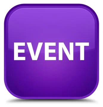 Event special purple square button Stock Illustration