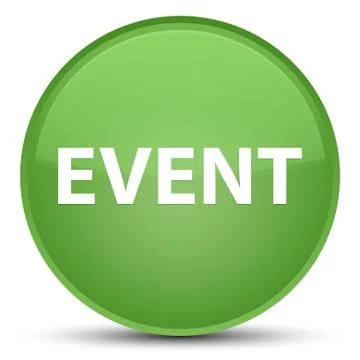 Event special soft green round button Stock Illustration