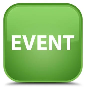 Event special soft green square button Stock Illustration
