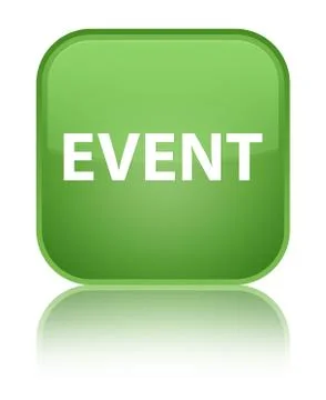 Event special soft green square button Stock Illustration