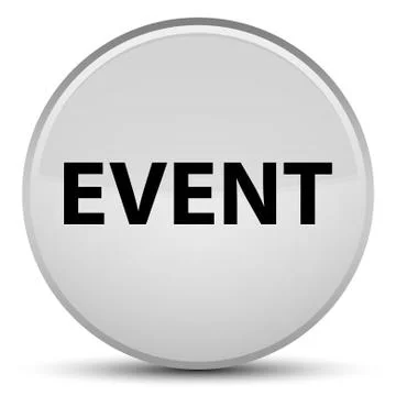 Event special white round button Illustrazione stock