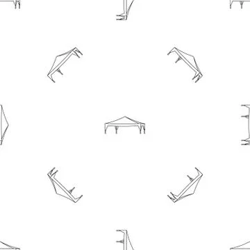 Event tent pattern seamless Illustrazione stock