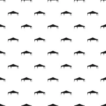 Event tent pattern seamless vector Illustrazione stock