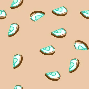 Event tent vacation isometric icon seamless pattern Stock Illustration