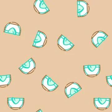 Event tent vacation vector seamless pattern Illustrazione stock