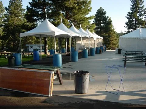 Event tents 스톡 사진