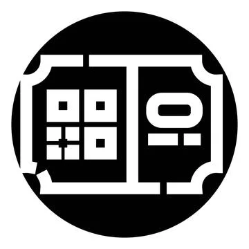 Event ticket access voucher with qr code and barcode Stock-Illustration