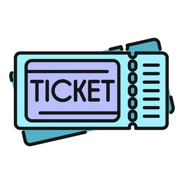 Event ticket showing entry to show or movie Stock Illustration