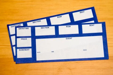 Event tickets Stock Photos