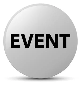 Event white round button Stock Illustration