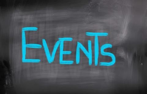 Events Concept Illustrazione stock