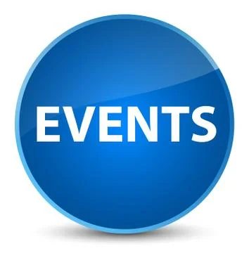 Events elegant blue round button Illustrazione stock