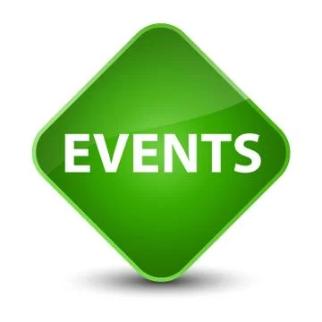 Events elegant green diamond button Illustrazione stock