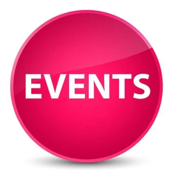 Events elegant pink round button Illustrazione stock
