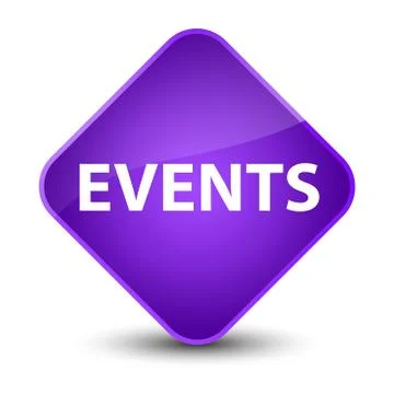 Events elegant purple diamond button Illustrazione stock