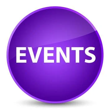 Events elegant purple round button Stock Illustration