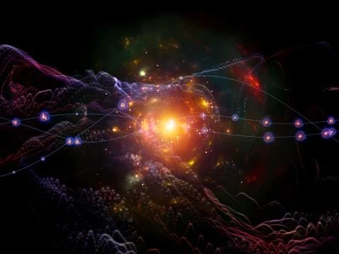 Events of Inanimate Space. 스톡 일러스트
