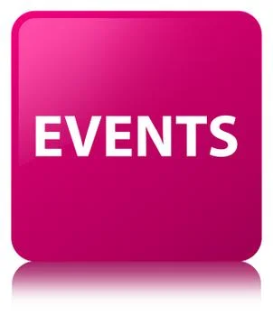 Events pink square button 스톡 일러스트