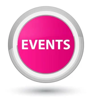 Events prime pink round button Illustrazione stock