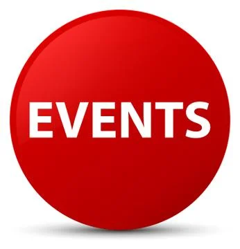 Events red round button Illustrazione stock