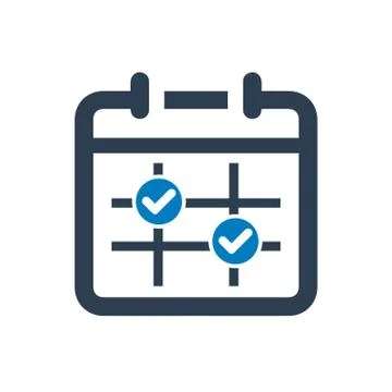 Events Schedule Icon Stock Illustration