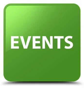 Events soft green square button Illustrazione stock