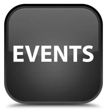 Events special black square button 스톡 일러스트