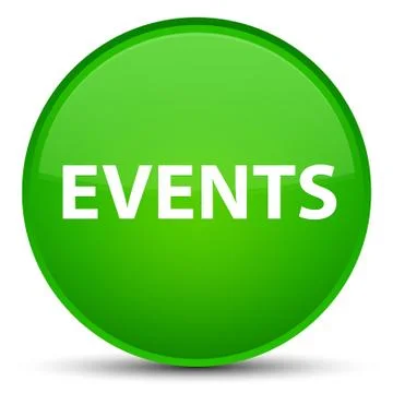Events special green round button 스톡 일러스트