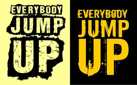 Everbody jump up イラスト素材