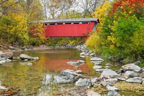 Everett Covered Bridge Stock Photos
