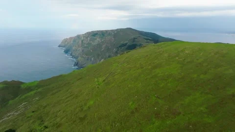 Evergreen Cliffs Of Serra Da Capelada During Sunrise Stock Footage 252270128