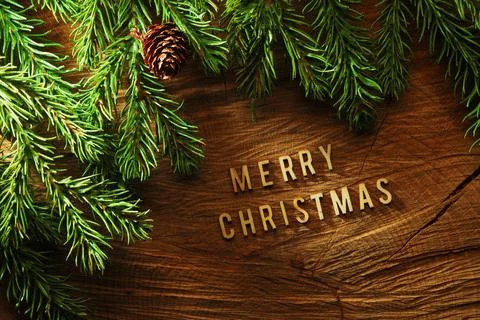 Evergreen tree background Stock Photos