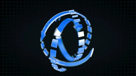 Everlasting blue Abstract animations infinity Stock Footage 51342277