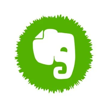 Evernote is an app designed for organizing, note taking, and archiving. Evern Illustrazione stock