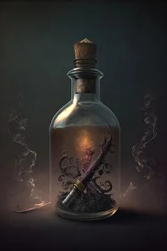 Eversmoking bottle Stock Illustration