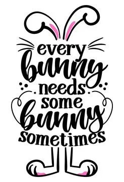 Every bunny needs some bunny sometimes Stock Illustration