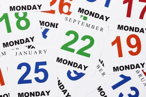 Every day is monday Stock Photos